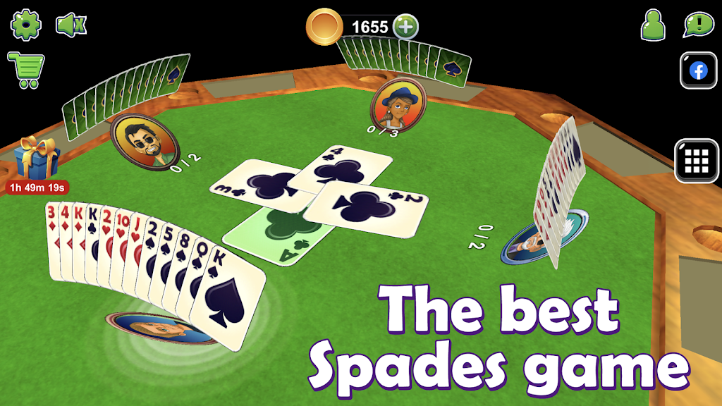 Spades 3D  Screenshot 1