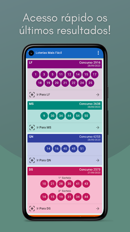 Loterias Mais Fácil  Screenshot 2