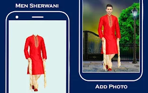 Men sherwani suit photo editor  Screenshot 1