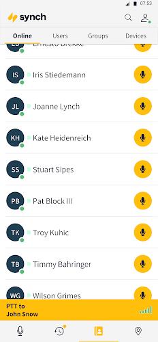 Synch Push To Talk (PTT)  Screenshot 2