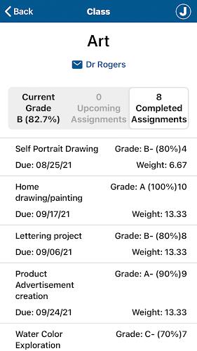 Gradelink Student/Parent App  Screenshot 3