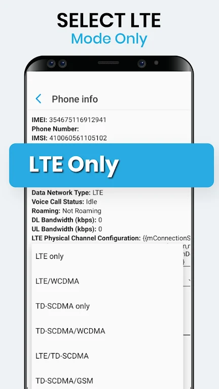 5G/4G LTE Only Network Mode  Screenshot 2