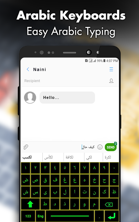 Arabic Keyboard Font Typing  Screenshot 1