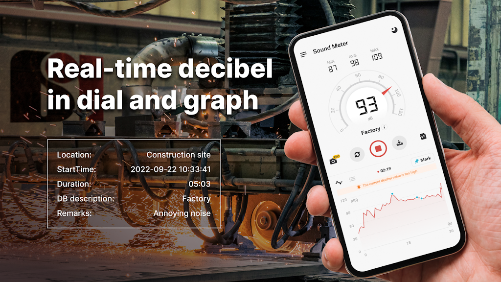 Sound Meter & Noise Detector  Screenshot 1