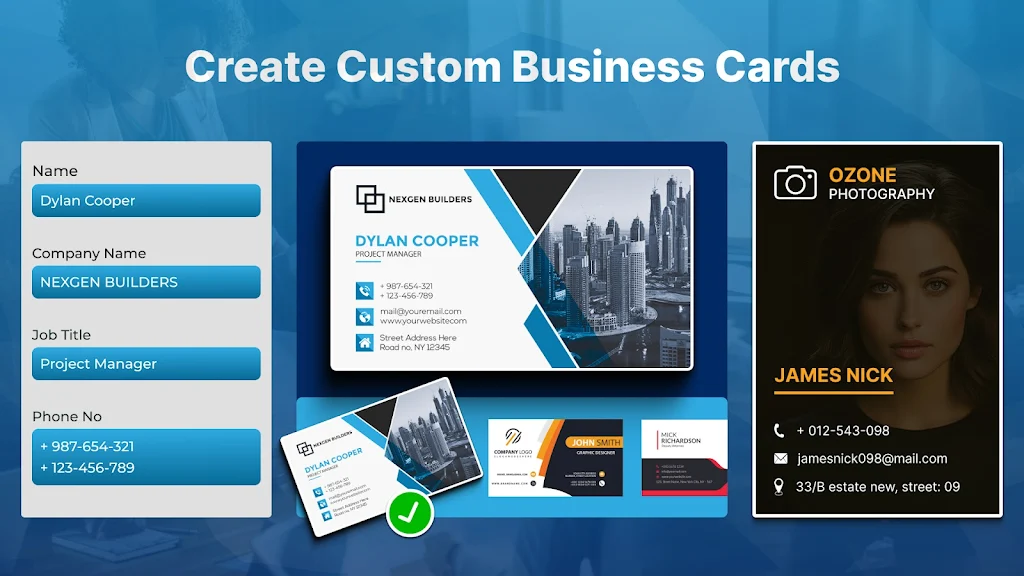 Business Card Maker & Creator  Screenshot 3