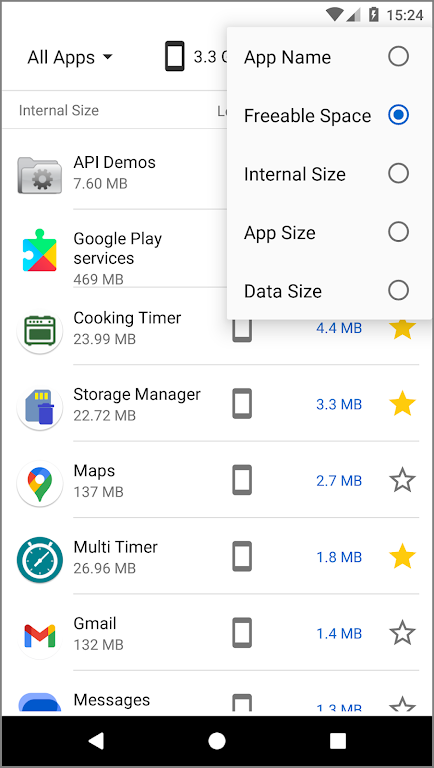 Storage Manager: app space  Screenshot 4