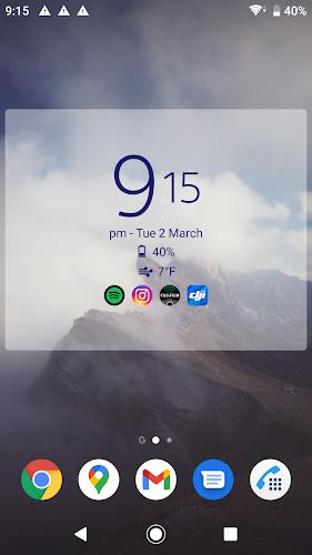 Digital Clock & Weather Widget  Screenshot 2