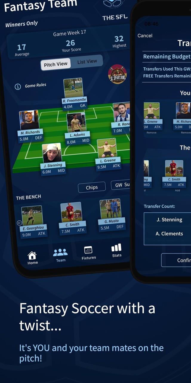 The SFL: Fantasy Soccer  Screenshot 1