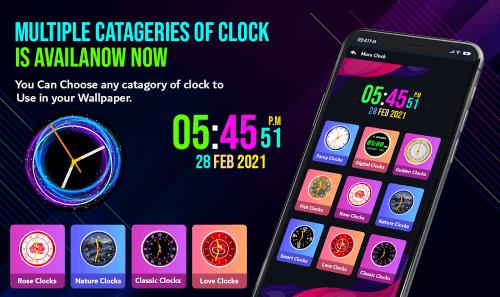 Neon Night Clock  Screenshot 5