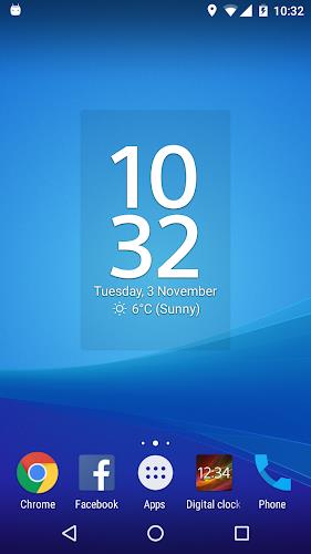 Digital Clock & Weather Widget  Screenshot 3