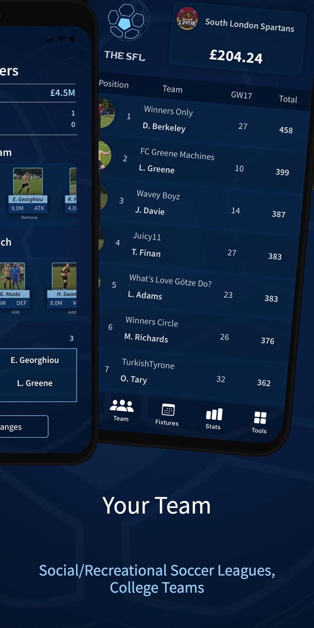 The SFL: Fantasy Soccer  Screenshot 2