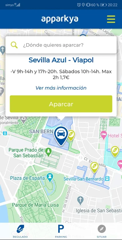 Apparkya Parquímetro y parking  Screenshot 4