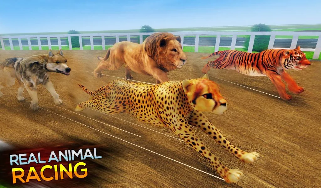 Real Safari Animal Racing Simulator - Wild Race 3D  Screenshot 1