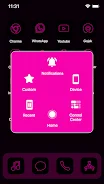 Wow Pink Neon Theme, Icon Pack  Screenshot 6