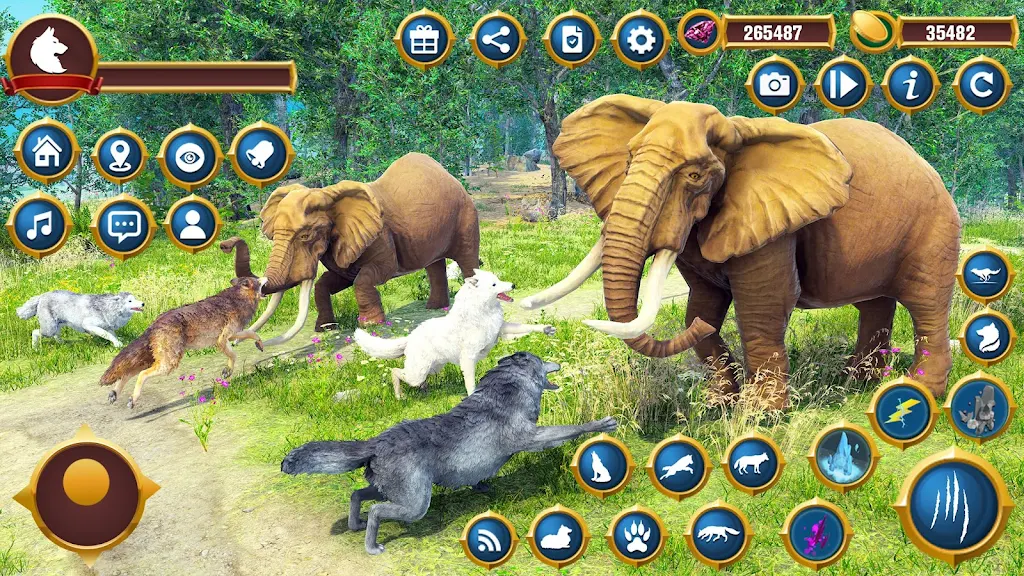 Virtual Wild Wolf Family Sim  Screenshot 1