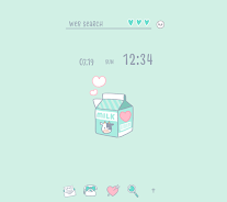 Pastel Milk Theme +HOME  Screenshot 1