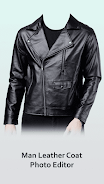 Man Leather Coat Photo Editor  Screenshot 1