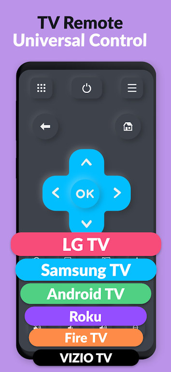 Remote + LG, Roku, Fire TV  Screenshot 1