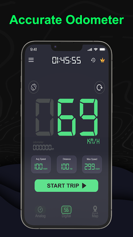 Odometer: GPS Speedometer App  Screenshot 2