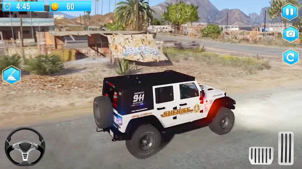 American Police Jeep Driving  Screenshot 3