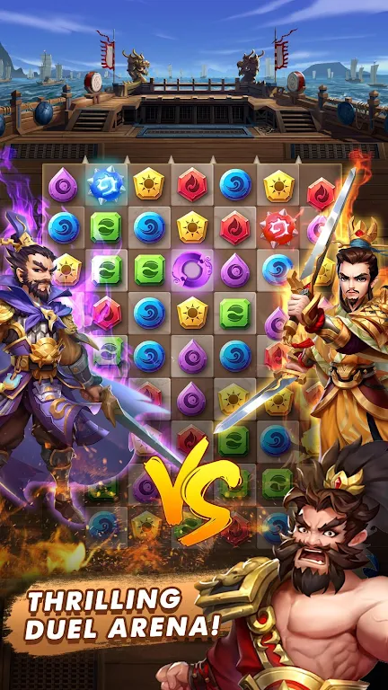 Three Kingdoms & Puzzles: Matc  Screenshot 3