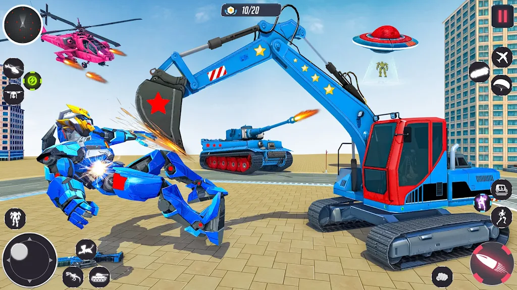 Monster Crane robot Car Games  Screenshot 3