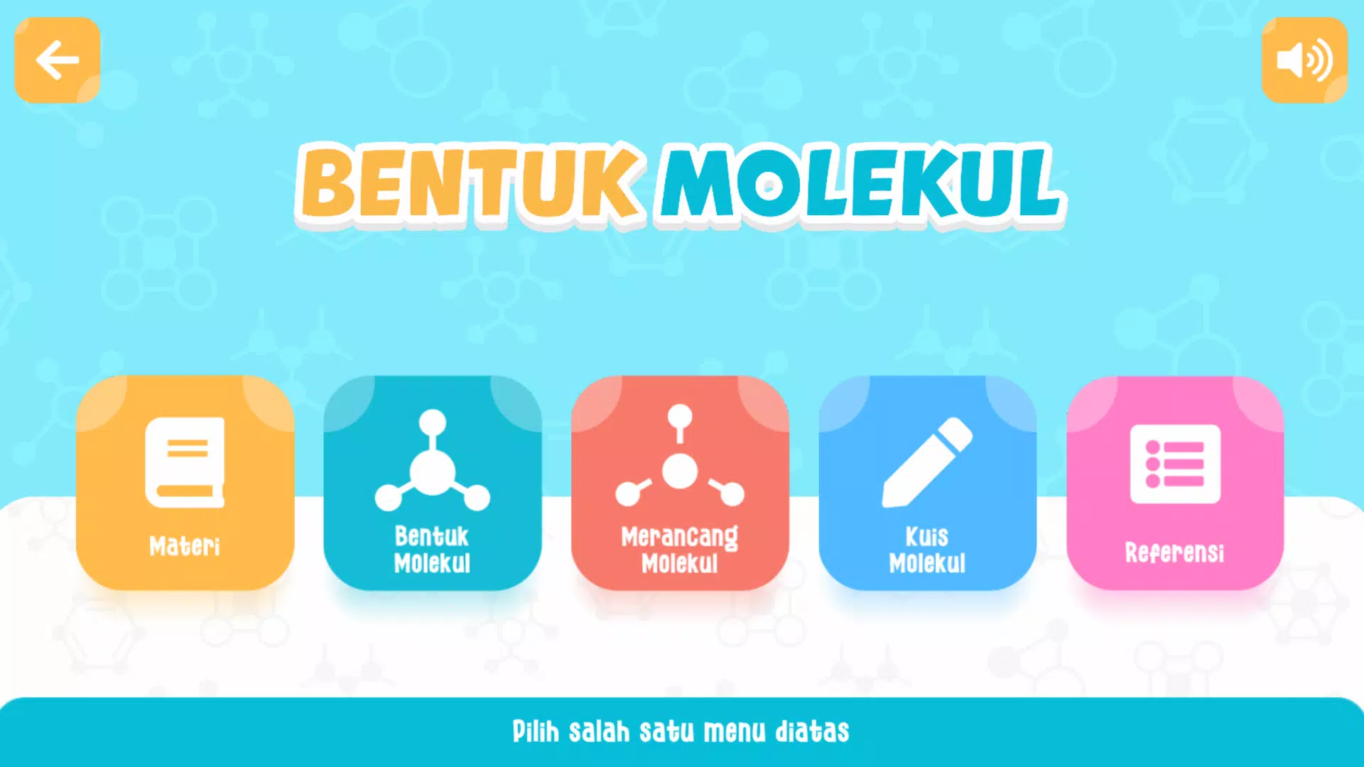 Bentuk Molekul 3D Simulasi  Screenshot 2