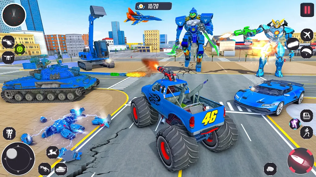 Monster Crane robot Car Games  Screenshot 4