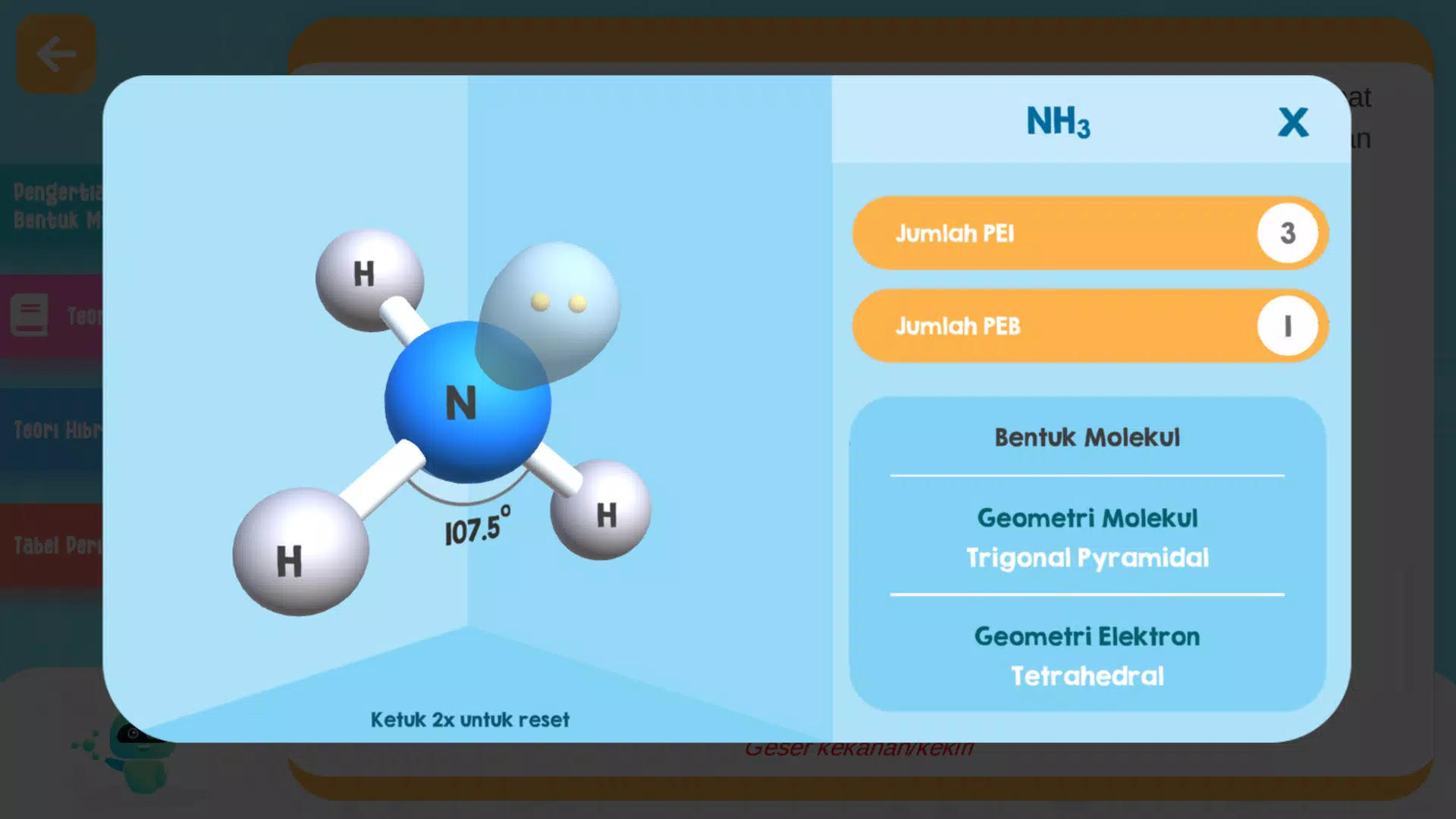 Bentuk Molekul 3D Simulasi  Screenshot 4