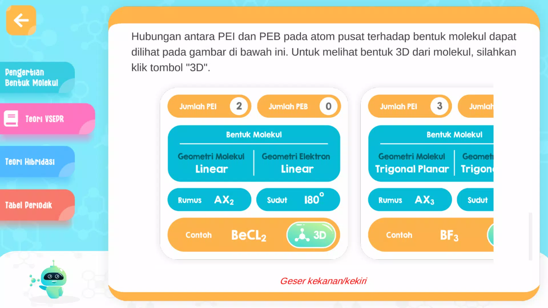 Bentuk Molekul 3D Simulasi  Screenshot 3