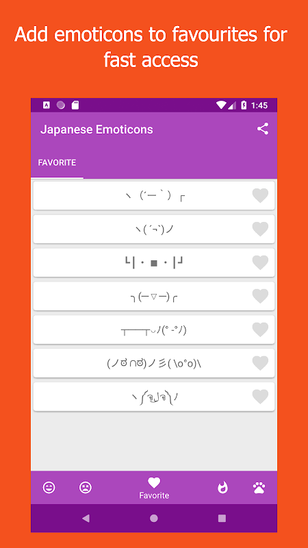 Kikko - Japanese Emoticons Kaomoji  Screenshot 3