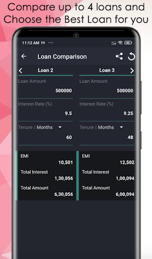 Loan/Mortgage EMI Calculator  Screenshot 4