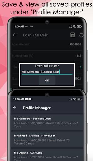 Loan/Mortgage EMI Calculator  Screenshot 2