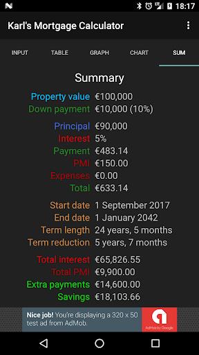 Karl's Mortgage Calculator  Screenshot 2