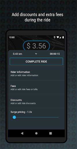 Blumeter - Fare meter for private drivers  Screenshot 1