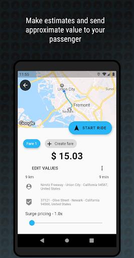 Blumeter - Fare meter for private drivers  Screenshot 4