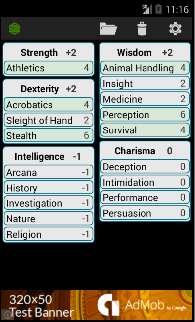 Fifth Edition Character Sheet  Screenshot 2