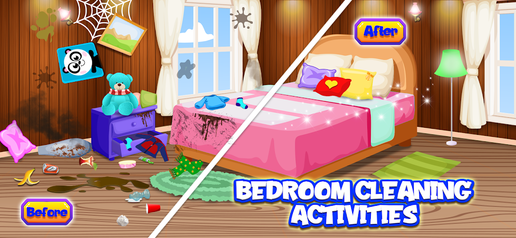 Doll House Cleanup Design Game  Screenshot 2