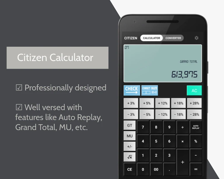 Citizen Calculator Plus  Screenshot 1