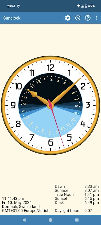 Sunclock  Screenshot 2