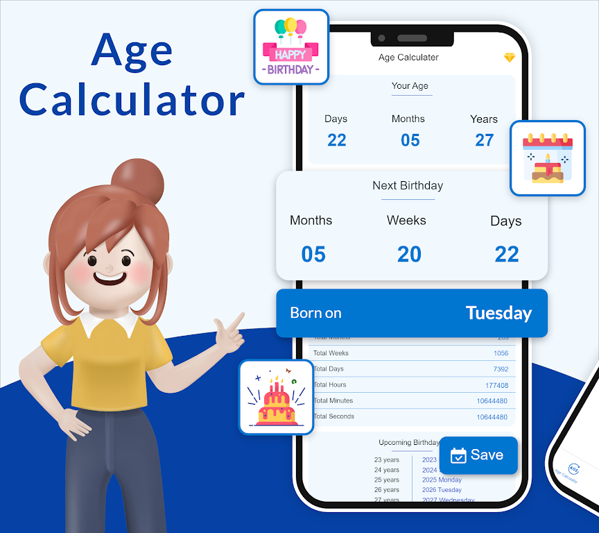 Age Calculator - Date Counter  Screenshot 1