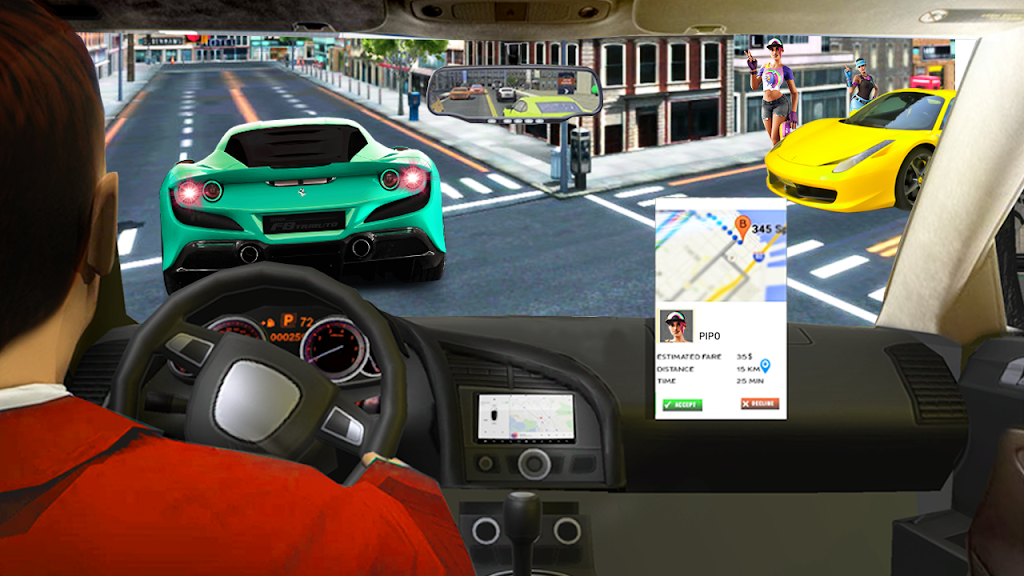 Taxi Games Driving Car Game 3D  Screenshot 1