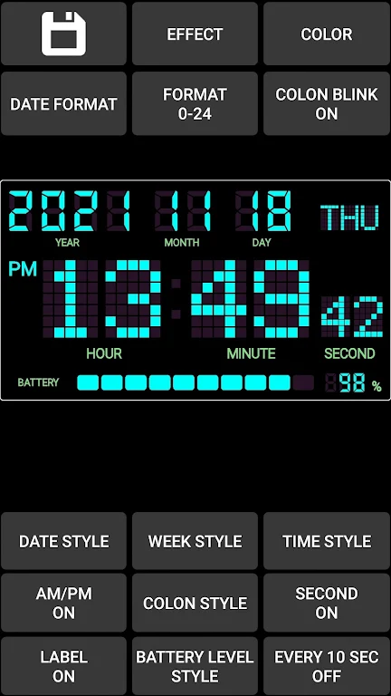 Simple Clock DIGITALCLOCK SHG3  Screenshot 4