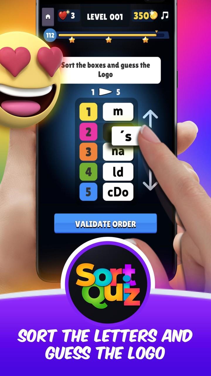 Logomania 3: Sort Quiz Words  Screenshot 1