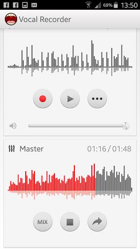 Vocal Recorder TwoTrack Studio  Screenshot 2