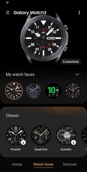 Galaxy Wearable Screenshot 2