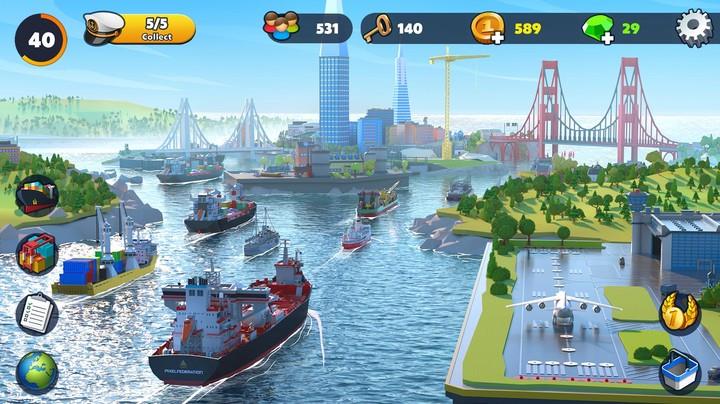 Port City: Ship Tycoon Games  Screenshot 4