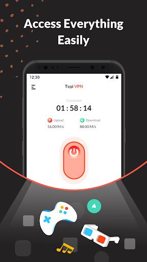 TopiVPN: Fast, Secure, Unlimit  Screenshot 1