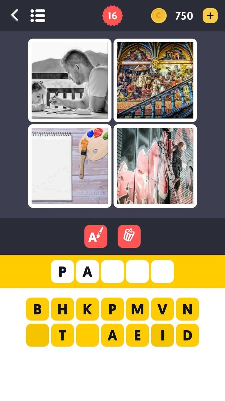 4 Pics 1 Word: Word Game  Screenshot 1