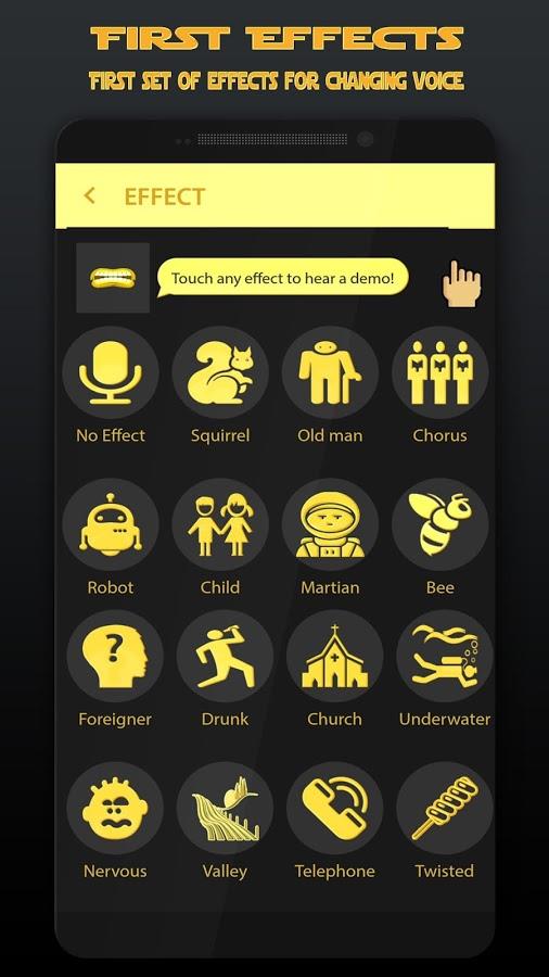 Gold Voice Changer & Voice Recorder  Screenshot 3